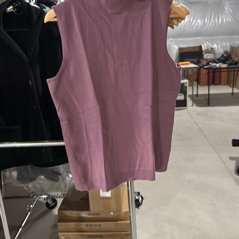 Talbots Sleeveless Mauve Top